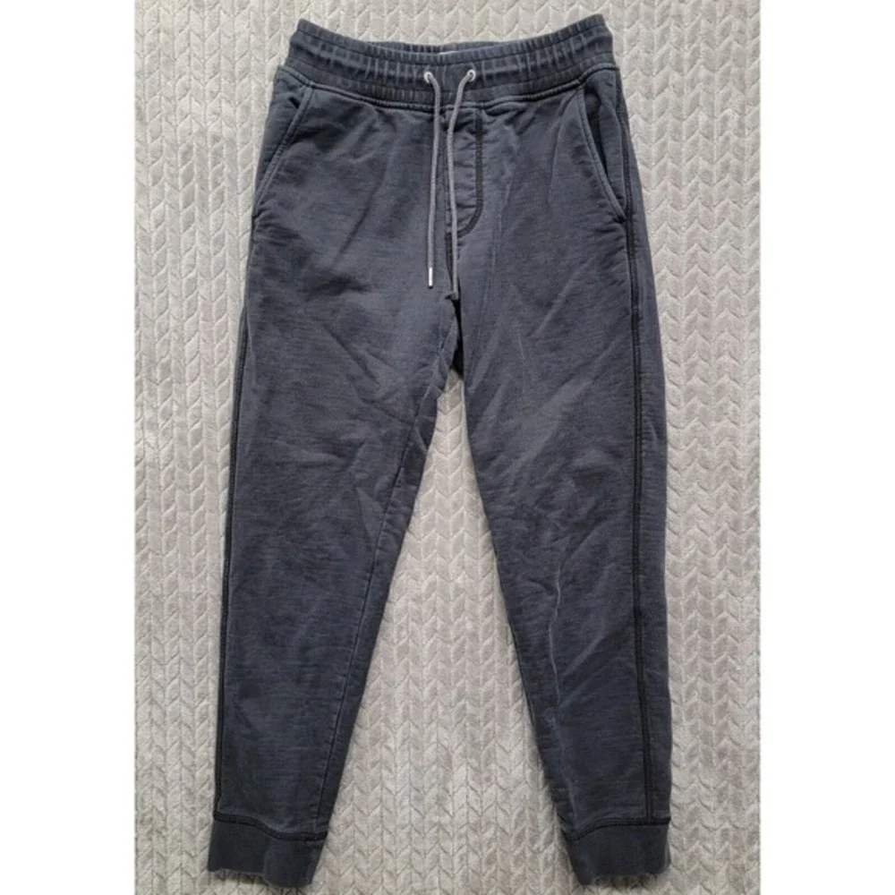 Everlane Sweatpants Joggers Men's Size XS Washed Out Black‎ Drawstrings